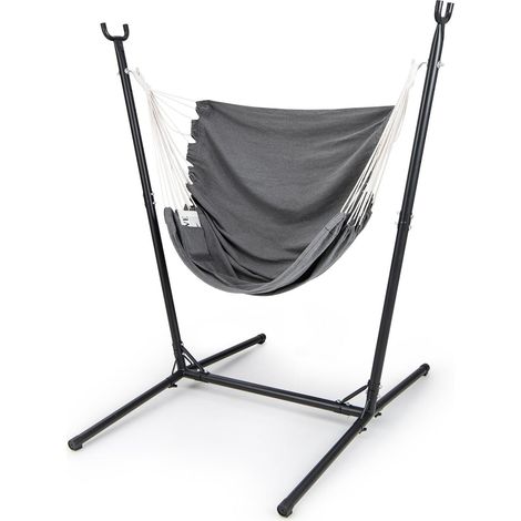 Verstellbarer hangesessel mit stander seitentasche 120 kg tragkraft
