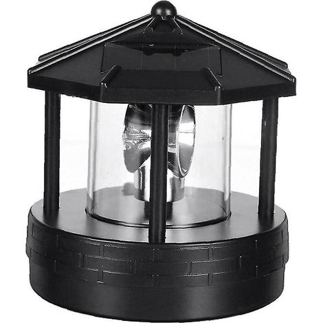 Phare solaire rotatif à LED (1 pièce), lampe pratique pivotante à 360° pour décoration extérieure de jardin. (1/5)