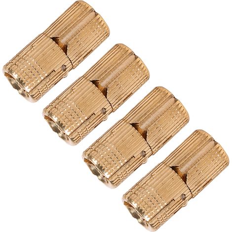 Lot de 4 charnières invisibles en cuivre pour portes de placard, idéales pour les plans de travail et les projets de bricolage (10 mm). (1/5)