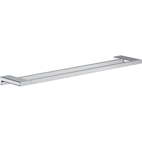 Hansgrohe AddStoris Bathroom Double Towel Rail Chrome Wall Mounted Modern 648mm (1/3)