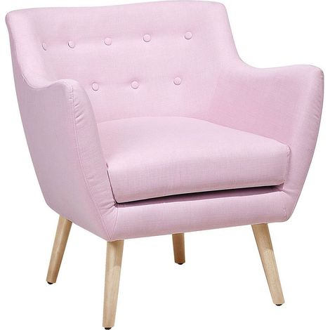 Sessel DRAMMEN Stoff Rosa
