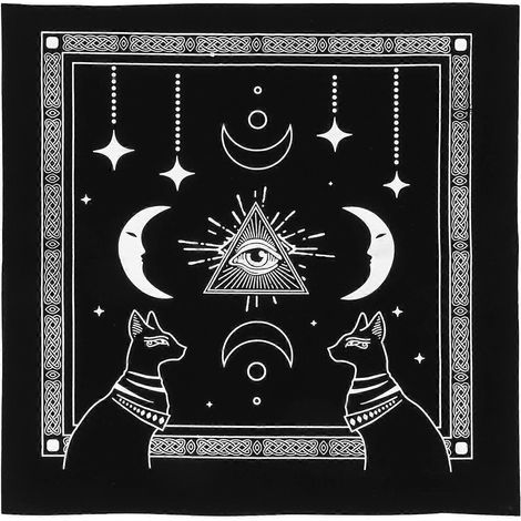 Nappe décorative Tarot, nappe de divination Tarot, ornement de bureau (1/5)