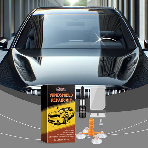 Windschutzscheiben-Reparaturset für Autos – 2 ml1, Halter1, Klinge1, Härter5, Nadel1 -- BIEMMEDUE (1/5)