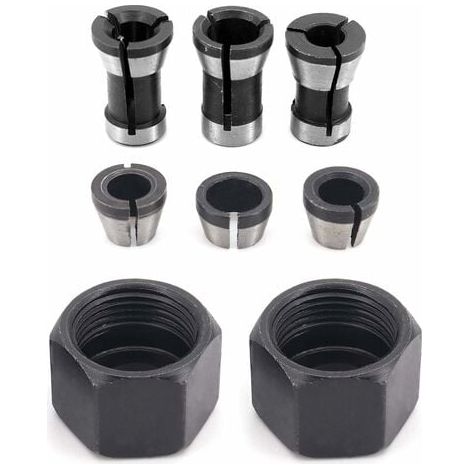 Cabezal De Portabrocas MINKUROW, Portabrocas, Cabezal Adaptador Convertidor De 6 Mm, 6,35 Mm Y 8 Mm, 6 Piezas (1/5)