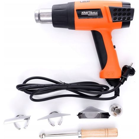 Pistola termica per saldatura elettrica 230V 580C 2000W 2 velocità 4 ugelli KD3027 (1/5)