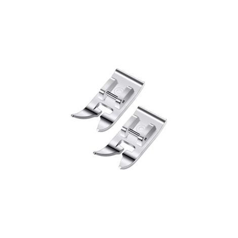 2 prensatelas universales para máquina de coser, prensatelas recto y prensatelas para zigzag, accesorios multifuncionales, compatibles con todas las máquinas de coser de caña baja (Singer, Brother) - 