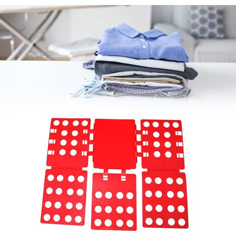 Grande planche à plier pour la maison, planche à plier extra-large pour un rangement facile, rouge (1/3)