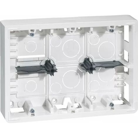 Legrand 080276 Horizontaler Rahmen für 802 66 – Prof 46 – 2x6/2x8/2x3x2 Mod