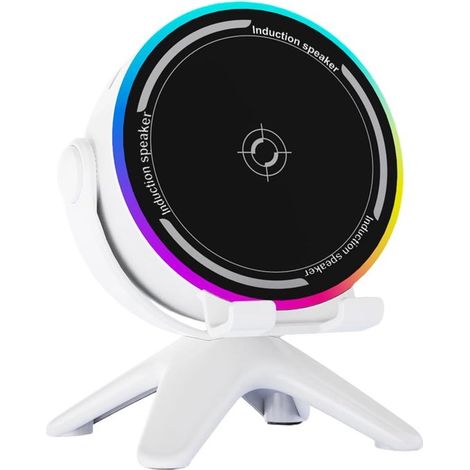 Kabelloser Induktionslautsprecher Tragbarer Musikplayer Kabelloser Lautsprecher für Zuhause, Reisen, Schlafzimmer, Wohnzimmer, Arbeitszimmer, Bür (1/4)