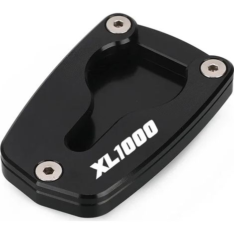 (Logo noir xL1000) Accessoires moto : béquille latérale, rallonge, plaque d'extension compatible avec Honda Varadero XL 1000 V XL1000V 2003-2011 2010 maxpower (1/3)