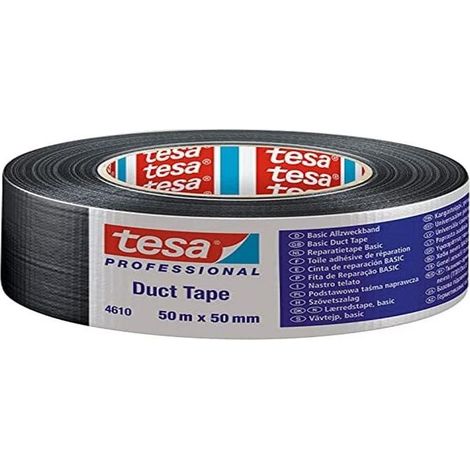 tesa 04610-00004-00 Nastro in tessuto tesa® Professional Nero (L x L) 50 m x 50 mm 1 pz. (1/2)