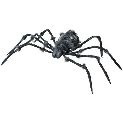 bigbuy-carnival Décoration d'Halloween Araignée noir 9x28x162 cm