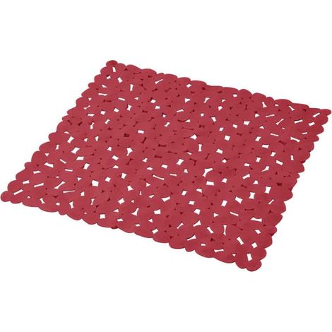 Fond de Douche Galets "Vitamine" 52x52cm Framboise (1/2)