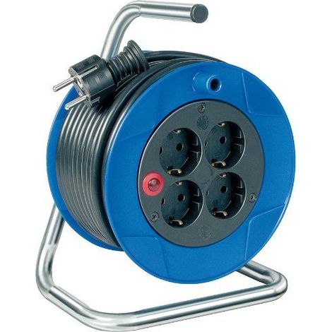 Brennenstuhl 1079180004 Dévidoir de câble compact avec câble H05VV-F 3G1,5 15 m