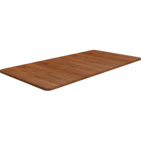 Waschtischplatte Dunkelbraun 100x50x1,5 cm Massivholz Behandelt