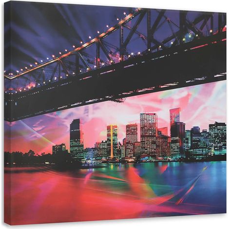 Tableau décoratif Pont de la ville de New York 50x50 (1/5)