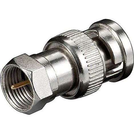 Adaptador antena F macho a bnc macho  Gris
