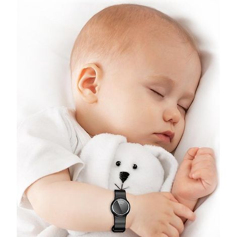 Ensemble de bracelets anti-moustiques ultrasoniques étanches et réglables pour enfants et adultes (blanc) (1/4)