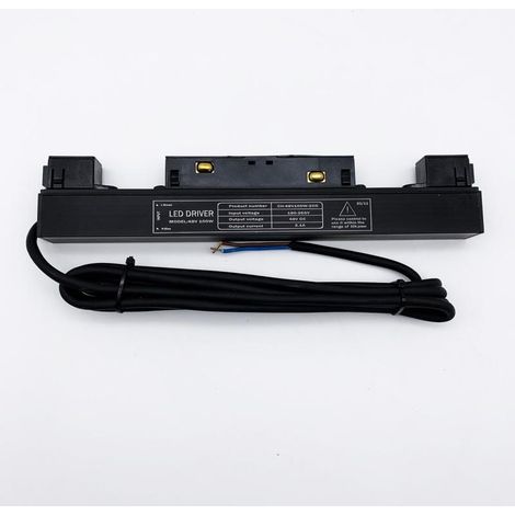 Silamp – Transformateur 220V 48V DC 100W 2.1A – Pour éclairage LED magnétique 48V – Installation simple sur rail – Alimentation stable et efficace