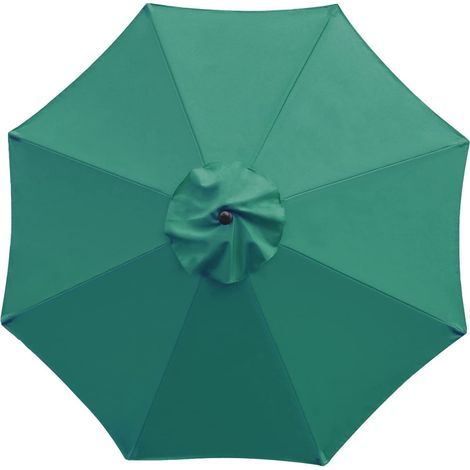 Housse de rechange pour parasol 6 bras de 3 mètres, toile de jardin, housse de rechange pour parasol, housse de rechange pour parasol, toile seule (verte) (1/2)