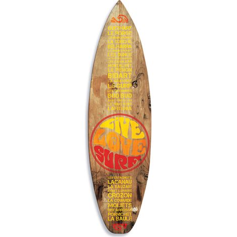 Planche de surf décorative live love surf (1/4)