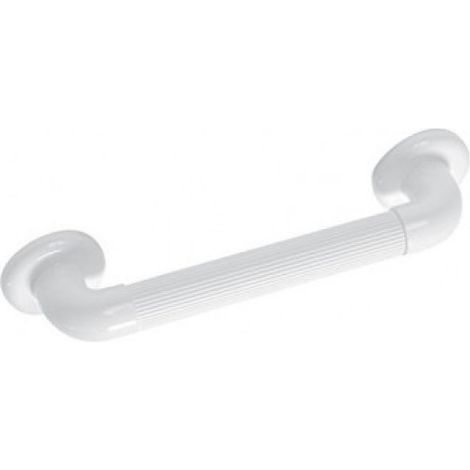 MAIN COURANT LINÉAIRE RAINURÉ EN PVC BLANC 45 cm