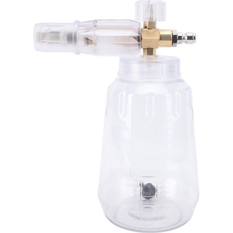 1L pulvérisateur de mousse de lavage de voiture buse rotative transparente pulvérisateur de mousse de neige à haute pression pulvérisateur de savon pour le nettoyage de (1/5)