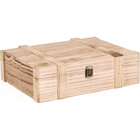 Porte-bouteilles triple en bois, 38 x 31 cm