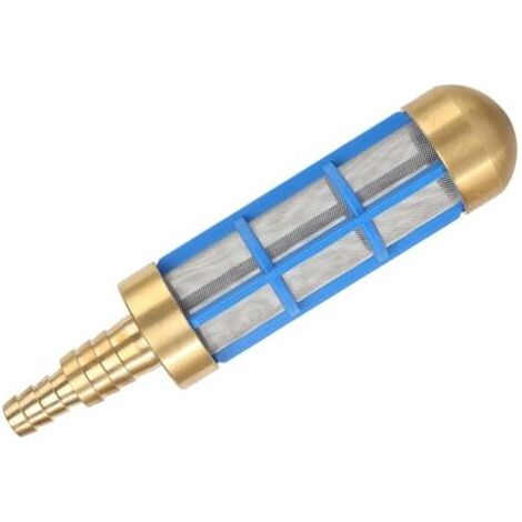 Filtre pour tuyau d'aspiration en laiton, 195 mm, 1/2 pouce et 3/4 pouce, Filtre à eau en laiton, Filtre de pompe à eau en laiton, Filtre pour tuyau, pour pompes de nettoyage haute pression (1/5)