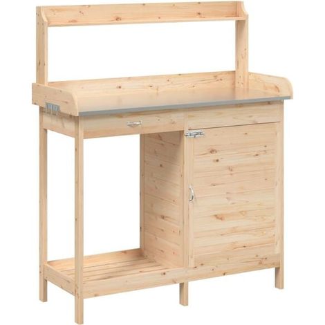 Table de jardin avec armoire en cèdre massif (1/5)