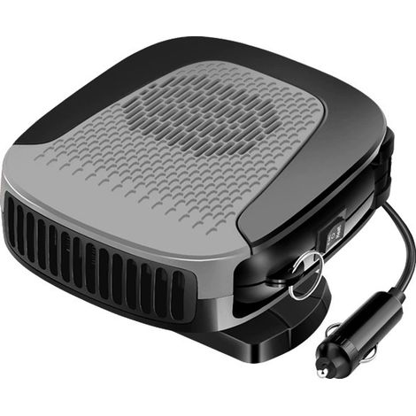 Lntyq Chauffage de Voiture 12V 150W, Portable Réchauffeur de Voiture, Ventilateur Dégivrage et Désembuage Voiture avec pivotant à 360° pour Chauffage,15138.5cm (1/5)