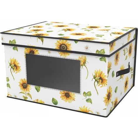 TrAdE Shop Traesio - Box Scatola Salvaspazio Armadio Contenitore Porta Oggetti Organizer 40x30x20 - (1/2)