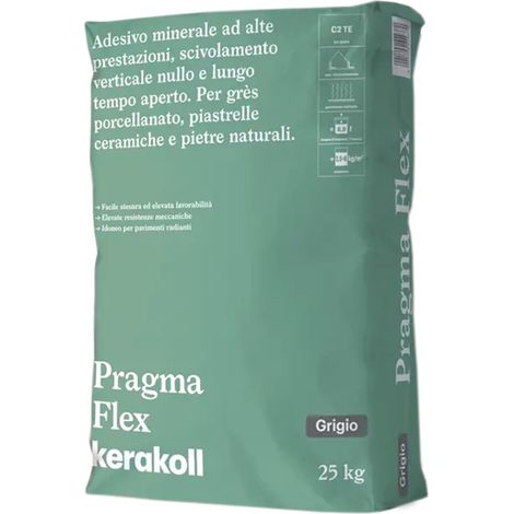 Kerakoll PRAGMA FLEX colla per gres ceramica pietre naturali 25 KG grigio