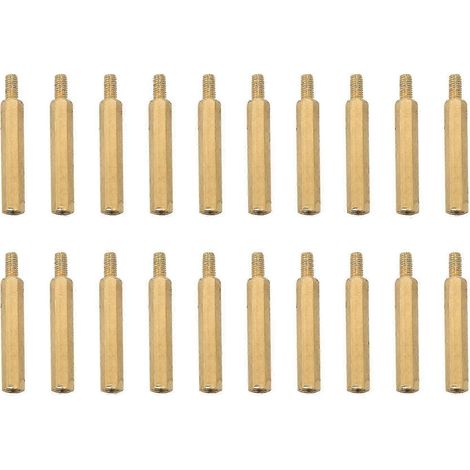 20 entretoises mâles/femelles pour circuits imprimés, longueur 30 mm, SZRH AS (1/4)