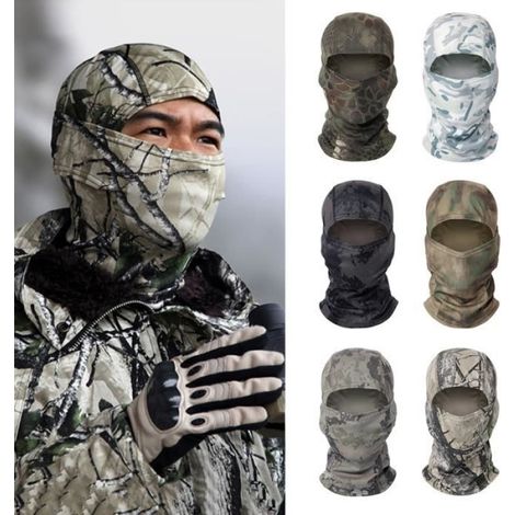 Couleur E768181 Cagoule crâne militaire moto hiver visage complet cou écharpe tête en plein air chasse cyclisme randonnée ski écha (1/4)