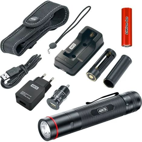 4K5 Tools PL 900 Prolight Taschenlampe mit Holster (Leuchtkraft 900 Lumen) (1/4)