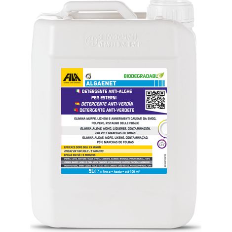 FILA 73300005SPA ALGACID Detergente Antiverdín Para Exteriores 5 Litros