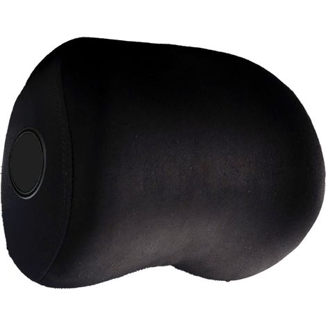 Appui-tête de siège auto en mousse à mémoire de forme, appui cervical et lombaire pour voiture et bureau, coussin de repos noir (1/5)