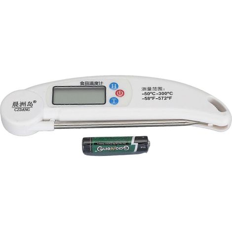 Digitales Lebensmittelthermometer mit hoher Genauigkeit, faltbarer Sonde, geeignet zum Kochen, Backen und Grillen von Fleisch – 5