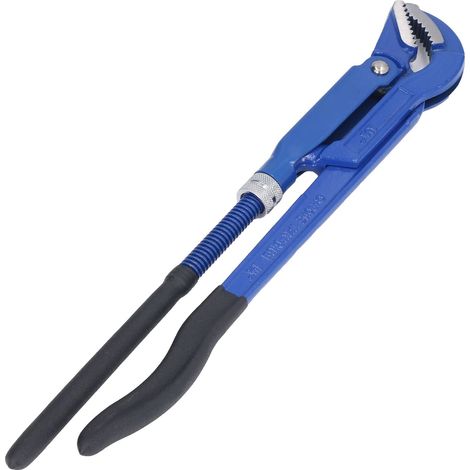 Clé Serre-tube, Pince à Bec Coudée Universelle Métrique à 45° Clé Suédoise en Acier à Haute Teneur en Carbone pour Pince de Plomberie de Salle de Bain(1.5 inches) (1/5)