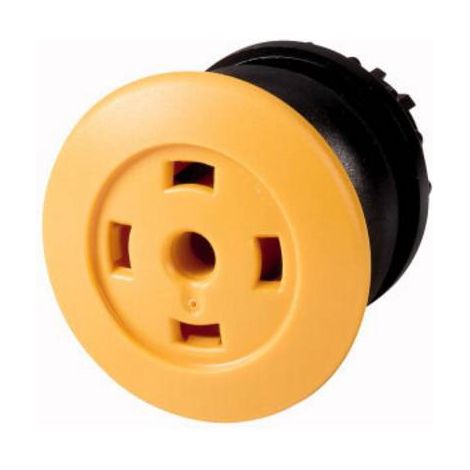 Bouton-poussoir ' coup de poing ' jaune sans étiquette à rappel EATON M22S-DP-Y-X (1/2)