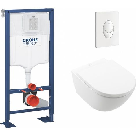 Pack WC Grohe Rapid SL + Cuvette Subway 3.0 + Plaque Blanche (1/5)
