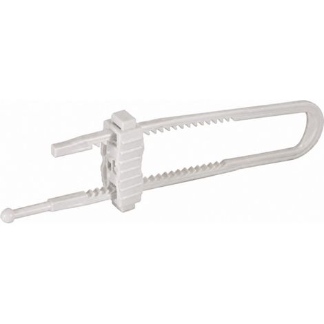 Blocco porta scorrevole per porta doppia, L.220 mm, A.60 mm, P.20 mm, PVC bianco, 1 pezzo. (1/2)