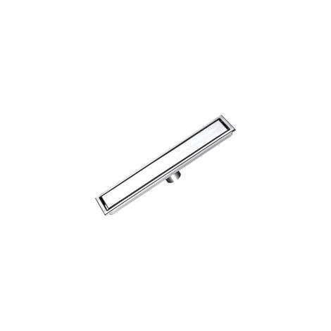 Caniveau de douche linéaire en acier inoxydable antirouille et résistant aux rayures, amovible et long, pour salle de bain et toilettes.