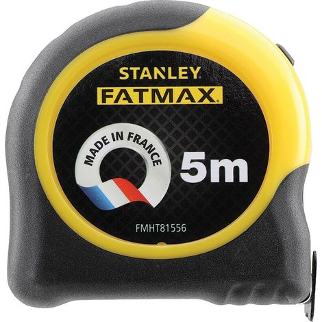 Stanley – Mètre déroulant 5 m – Revêtement Blade Armor anti-abrasion – Largeur ruban 32 mm – Pour chantiers humides