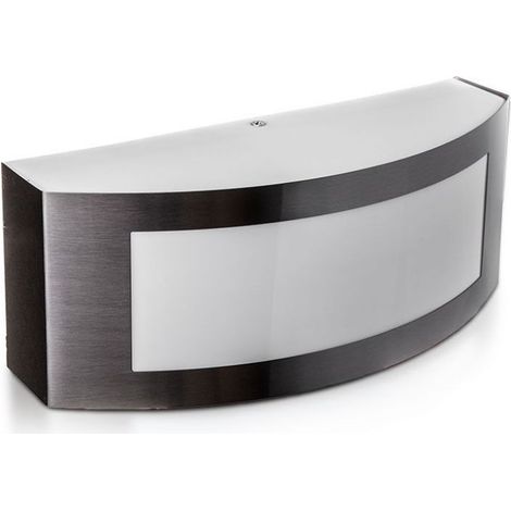 V-TAC VT-7670 Portalampada moderno da parete in acciaio - applique da muro per lampade E27 colore grigio sku 7513 (1/7)