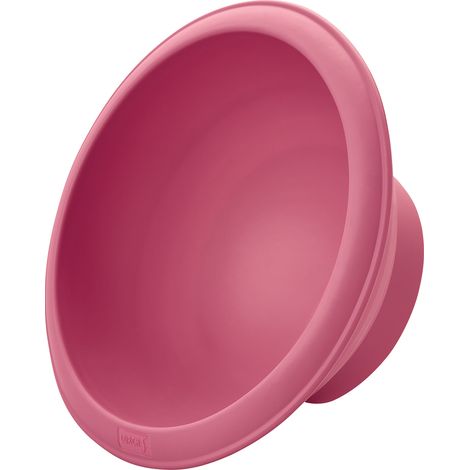 Lurch FlexiForm halbrunde Silikonform, Durchmesser 18 x 9 cm, rosa