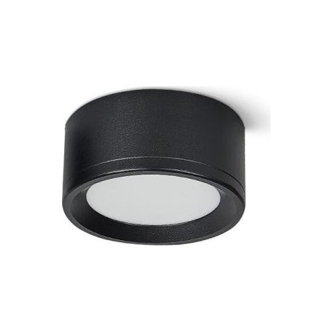 Plafonnier LED 4 pouces 12 W, lumière blanche 4000 K, plafonnier noir, lot de 3 (1/5)