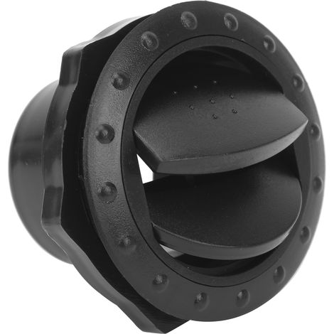 Garniture de sortie d'air de climatisation pour voiture, camping-car, bus et bateaux, style rond, noir (1/5)