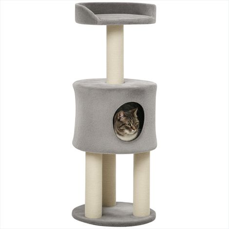 SunJet Arbre à chat, tour pour chat, griffoirs grattoirs sisal naturel - Réf. LJ4CV52INORL (1/5)